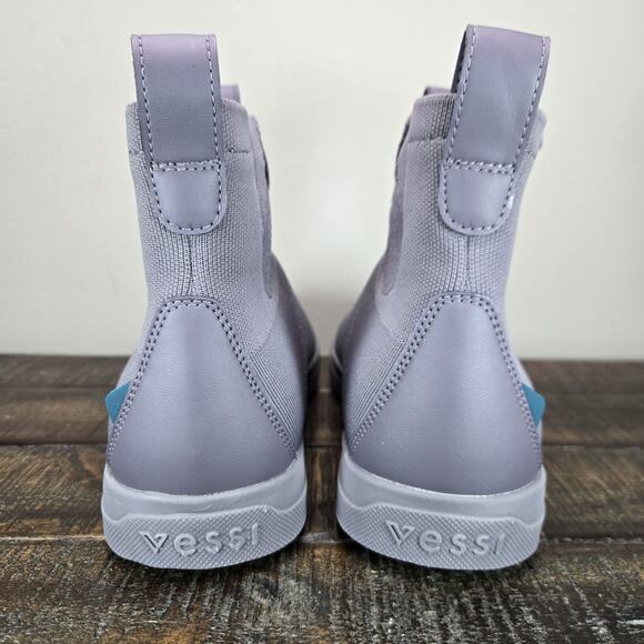 NEW Vessi Weekend Chelsea Mens Size 8 Waterproof Shoes Boots Granite Purple Gray main image 6